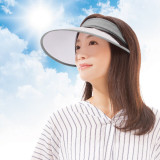 日本UV CUT 可折疊防UV涼感太陽帽 - 灰色 | 99%防UV | UPF>50+ - 灰色