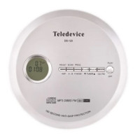 Teledevice DS-120 DISCMAN  | 隨身CD / FM播放機 | 180秒防震 | CD機 | 香港行貨