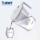 德國倍世 BWT 思鎂系列3.6LSlim 濾水壺 - 白色 | 優質活性碳濾芯 | 智能計次 | 無殘水內膽設計