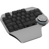 DELUX T11 單手設計用快捷鍵盤 - 黑色 | 自定義快捷鍵 | 智能旋鈕 | 調節筆觸