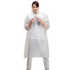 40g 便利雨衣一次性PE防水雨衣  | 束口帶帽雨衣 戶外活動必備 - 白色
