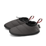 Naturehike 戶外冬季雪地羽絨低幫營地鞋 (NH20FS027) - 黑色XL碼 | 加厚透氣吸濕 | 舒適五指彈性物料 - 黑色XL碼