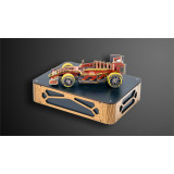 波蘭 WOODEN CITY DIY木制機F1賽車動力模型 - 彩色限量版 | 巧妙木榫組裝 | 齒輪驅動動力模型 | 波蘭製造