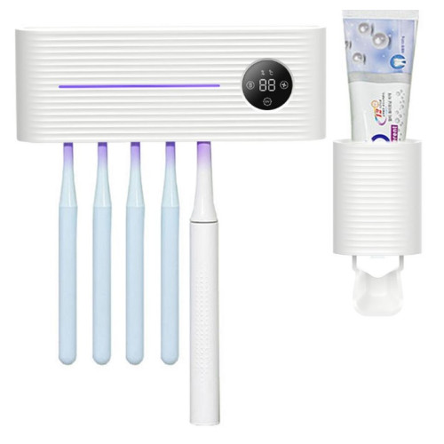 Sothing 向物智能牙刷消毒器連擠牙膏器 - 白色 | UVC殺菌風乾｜LED顯示屏｜內置鋰電池