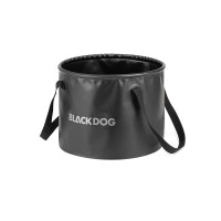 Blackdog 20L便攜戶外可摺疊水桶 (BD-ST002) - 黑色 | 收納後僅高2cm | 輕鬆摺疊收納