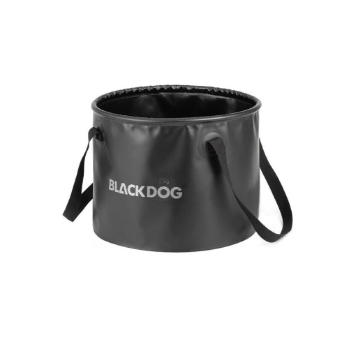 Blackdog 20L便攜戶外可摺疊水桶 (BD-ST002) - 黑色 | 收納後僅高2cm | 輕鬆摺疊收納
