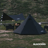 Blackdog BD-ZP003 金字塔2-3人折疊帳篷 - 黑色帳篷 | 2m高內帳空間 | 輕易搭建