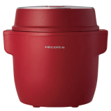 Récolte RCR-1(R) Compact 日式電飯鍋 - 紅色 | 鋁質飯鍋傳熱佳 | 鍋內陶瓷塗層 | 香港行貨