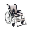 日本ichigo ichie KC-1 鋁合金超輕便可摺疊手動輪椅 - 米白