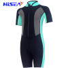 HISEA 2.5mm 防曬保暖連體短袖兒童泳衣 - 黑藍色2號
