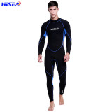 HISEA 3mm 男裝長袖連體衝浪潛水衣 - 藍色M碼