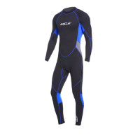 HISEA 3mm 男裝長袖連體衝浪潛水衣 - 藍色XS碼