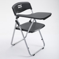 PP塑料帶寫字板摺疊培訓椅 | 補習班上課椅 | 椅子批發 - 黑色
