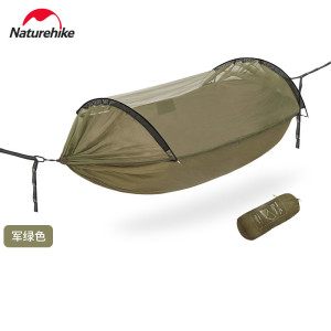 Naturehike DC-C06 3合1單人戶外防蚊吊床 - 綠色(CNH22HJ001) | 蚊帳可不封頂 | 200KG承重