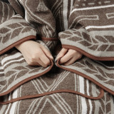 Naturehike 穿戴式羊毛披肩 - 麥穗褐 (NH21PS007) | 保暖被毯