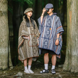 Naturehike 穿戴式羊毛披肩 - 爵士藍 (NH21PS007) | 保暖被毯