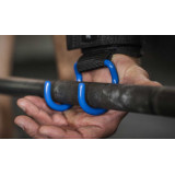 HARBINGER 361378 健身硬拉助力掛鉤 | 為挑戰最大重量而設 | 緩衝保護腕套 | 掛鉤位置任意調較