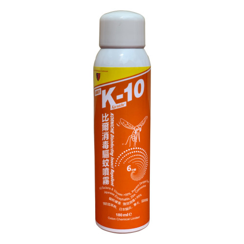 比爾 K-10消毒驅蚊噴霧 | 99%消滅細菌 | 世界衛生組織認可驅蚊因子