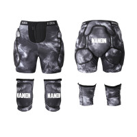 NANDN 滑雪護臀護膝護具套裝 - 灰色S碼 | 溜冰護具 | 極限運動保護