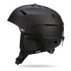NANDN 可調節通風硬殼滑雪頭盔 - 黑色M碼 | 頭盔透氣設計 | 頭圍鬆緊調節