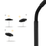 BLACKDOG BD-SM001 露營傘幕 - 夜幕黑 | 6平米太陽傘 | 可轉向遮陽 | 可加營繩穩固