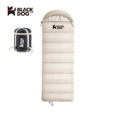 BLACKDOG D130 連帽信封式睡袋 (BD-SD001) - 米白(左拉款) | 舒適溫度>10°C | 左右可拼接