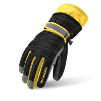 NANDN 加厚保暖滑雪手套 - 黑色M碼 | 防潑水透氣面布 | 保暖棉內料 | 手腕束口設計
