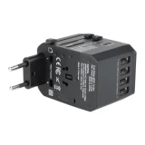 Verbatim 65686 5Ports 旅行充電器 Type-C + 4 USB - 黑色 | 香港行貨