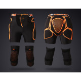 GSOU SNOW  滑雪UD加厚護臀護膝護具套裝 - 黑色L碼 | 加厚材質緩衝 | 溜冰護具 | 極限運動保護