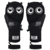 GSOU SNOW  卡通滑雪防水包指毛絨手套 - 黑色 S | 萌大眼設計 | 溜冰護具 | 內部五指設計 | 防水毛绒