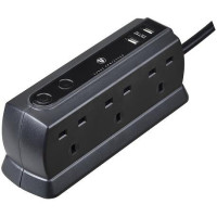 Masterplug 13A六位連2.1A USB安全防雷拖板 | 2位2.1A USB充電 | 2米電線 | 電源指示燈 | 香港行貨