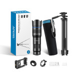 APEXEL 全金屬20-40倍高清變焦手機鏡頭 - 長支架套餐 | 演唱會遠攝神器 | 高透光光學玻璃 | 廣角相容設計 | 即插即用安裝