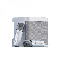 YS203 無線藍牙帶咪K歌音箱 | 唱K神器 話筒麥克風音響 - 白色