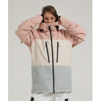 Gsou Snow 防風防水透氣保暖拼色滑雪服 - 粉色 XS | PU15000mm防水 | 防風保暖層 - 訂購產品