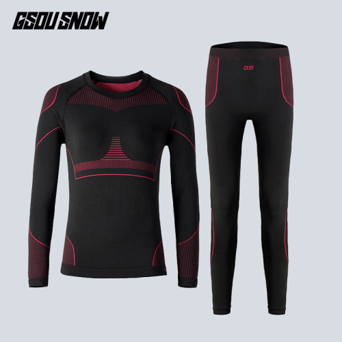 Gsou Snow 滑雪專用底層彈力衣褲女裝保暖套裝 - M | 保暖吸汗透氣 | 高彈力舒適