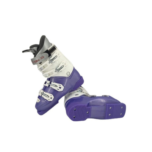 KITZ 四扣雙板滑雪靴 - 紫色42碼 | 一體化外殼鞋舌 | 保護腳踝滑雪扭傷 | 保暖舒適鞋墊