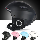 WEISOK 滑雪專用保護頭盔 | 極限運動成人滑雪頭盔 - 裂紋黑色XL碼