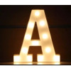 LED 暖白字母燈 - 大款 (22cm高) - A | 不含電池 | DIY自由組合 | 家居派對裝飾