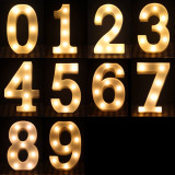 LED 暖白字母燈 - 大款 (22cm高) - N | 不含電池 | DIY自由組合 | 家居派對裝飾