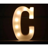 LED 暖白字母燈 - 小款 (16cm高) - C | 不含電池 | DIY自由組合 | 家居派對裝飾