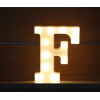 LED 暖白字母燈 - 小款 (16cm高) - F | 不含電池 | DIY自由組合 | 家居派對裝飾