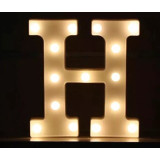 LED 暖白字母燈 - 小款 (16cm高) - H | 不含電池 | DIY自由組合 | 家居派對裝飾