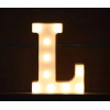 LED 暖白字母燈 - 大款 (22cm高) - L | 不含電池 | DIY自由組合 | 家居派對裝飾