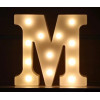 LED 暖白字母燈 - 小款 (16cm高) - M | 不含電池 | DIY自由組合 | 家居派對裝飾