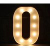 LED 暖白字母燈 - 大款 (22cm高) - O | 不含電池 | DIY自由組合 | 家居派對裝飾