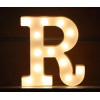 LED 暖白字母燈 - 小款 (16cm高) - R | 不含電池 | DIY自由組合 | 家居派對裝飾
