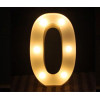 LED 暖白字母燈 - 大款 (22cm高) - 0 | 不含電池 | DIY自由組合 | 家居派對裝飾