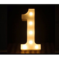 LED 暖白字母燈 - 小款 (16cm高) - 1 | 不含電池 | DIY自由組合 | 家居派對裝飾