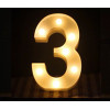 LED 暖白字母燈 - 大款 (22cm高) - 3 | 不含電池 | DIY自由組合 | 家居派對裝飾