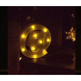 LED 暖白字母燈 - 小款 (16cm高) - @ | 不含電池 | DIY自由組合 | 家居派對裝飾